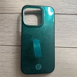 Loopy Green Glitter Iphone 15/15 pro case